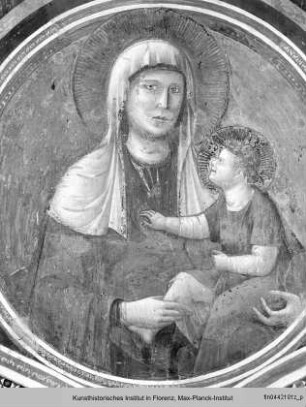 Maria mit Kind - Mitteltondo: Maria m. Kind