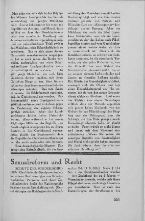 Sexualreform und Recht