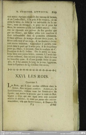 XXVI. Les Rois