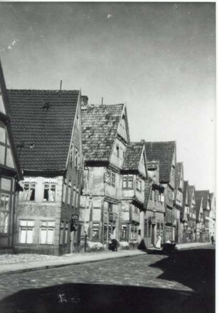 Blick in die Krumme Straße. Sammlung Pecher
