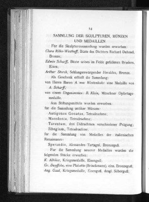 Sammlung der Skulpturen, Münzen und Medaillen