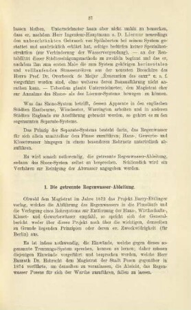 1. Die getrennte Regenwasser-Ableitung