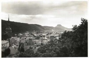 Bad Schandau. Blick aufwärts zum Lilienstein