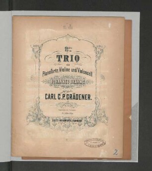 2tes Trio für Pianoforte, Violine u. Violoncell : op. 35