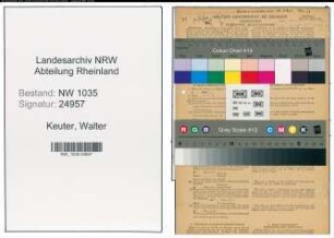 Entnazifizierung Walter Keuter , geb. 16.12.1907 (Buchhalter)