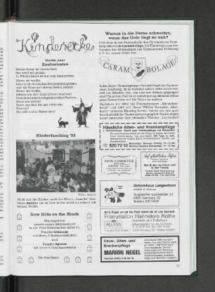 Kinderfasching '93