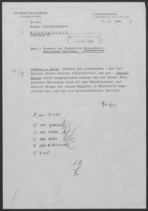 Neuenstein mit Grünbühl, Kleinhirschbach, Obereppach, Obersöllbach und Hohrain-Pfaffenweiler: Inspektionsbericht 1964