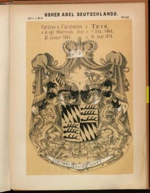 Taf. 98. Fürsten u. Fürstinnen v. Teck.