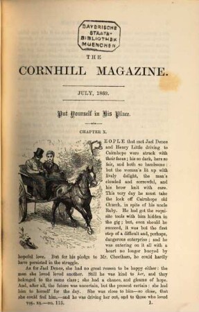 The Cornhill magazine, 20. 1869
