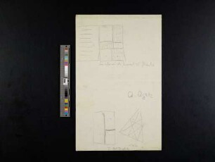o. T. (Abstrakte Formelemente und Farbenlehre, Mitschriften aus dem Unterricht abstrakte Formelemente bei Wassily Kandinsky)