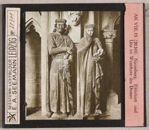 Naumburg: Dom, Westchor, Ekkehart und Uta (Seestern-Nr. 20344, Reihe AK VIII, 19)