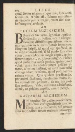 Ad Petrum Buzinskium.