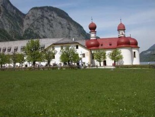 Wallfahrtskirche St. Bartholomä und ehemaliges Jagdeschloss, Königssee bei Berchtesgaden