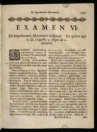 1317-1345, Examen VI