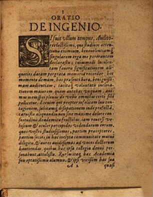 Oratio M. Wolfgangi Hoeveri de ingenio : habita in Academia Lipsica ...