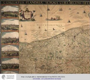 Comitatus Flandriae Nova Descriptio per Nicolaum Ioannis Vißcher [Nicolaes Visscher]. Gedrukt t'Amsterdam by Claes Ianß Visscher 1656.