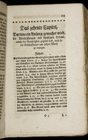 Das zehente Capitel.