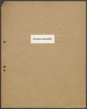 Schriftproben und Bestellungen des Schrifttyps "Ariston, extra fett"