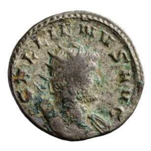 Münze, Antoninian, 258 n. Chr.