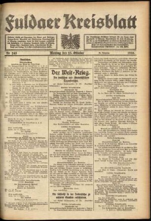 Ausgabe vom Montag, den 23. Oktober 1916.