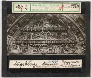 Augsburg, Dom: Chor, Südportal, Tympanon