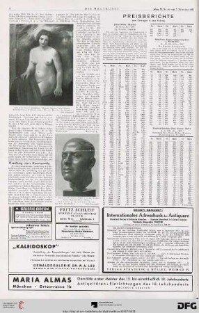 Nr. 44 (7. Nov. 1937), S. 2: Preisberichte