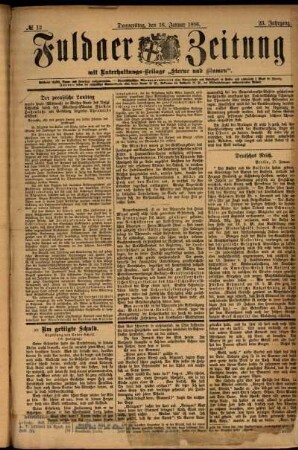 Ausgabe vom Donnerstag, den 16. Januar 1896.