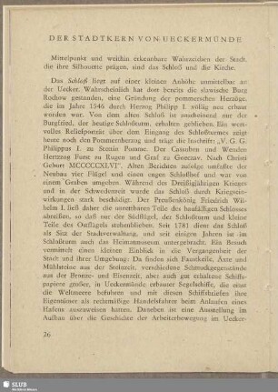 Der Stadtkern von Ueckermünde
