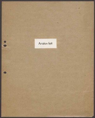 Schriftproben und Bestellungen des Schrifttyps "Ariston, fett"