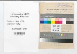 Entnazifizierung Emil Leimbach , geb. 17.10.1892 (Braufuehrer)