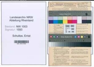 Entnazifizierung Ernst Schultze , geb. 18.02.1901 (Buchbindermeister)