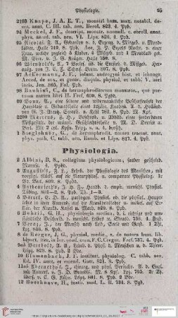 Physiologia (Nr. 2202 - 2667)