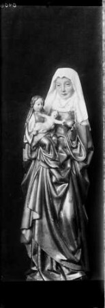 Kloster Lichtental Anna Selbtritt, Heilige Anna mit Jesusknaben aus Holz (16. Jahrhundert)