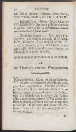 VI. De Theologia veterum Germanorum