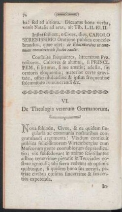 VI. De Theologia veterum Germanorum