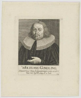 Bildnis des Wolfgang Gundling