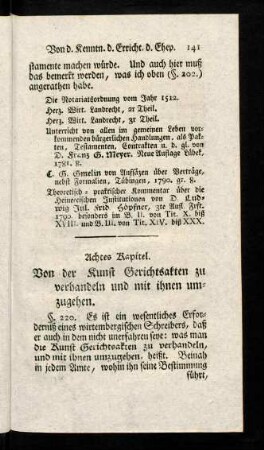 141-148, Achtes Kapitel