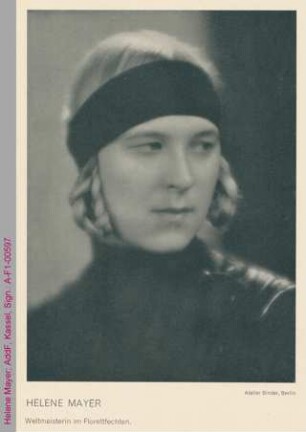Porträt von Helene Mayer