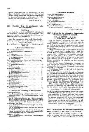 Übersicht über die anerkannten Lehr- und Anlernberufe : [Amtliche Erlasse] ; [Amtlicher Teil]