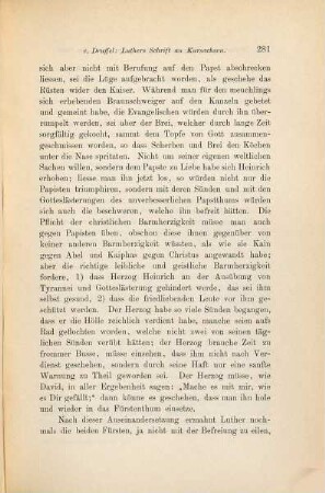 Ueber Luther's Schrift an den Kurfürsten Johann Friedrich von Sachsen und den Landgrafen Philipp von Hessen wegen des gefangenen Herzogs Heinrich von Braunschweig : 1545