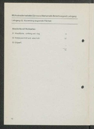 Lehrgang 02: Krummlinig begrenzte Flächen