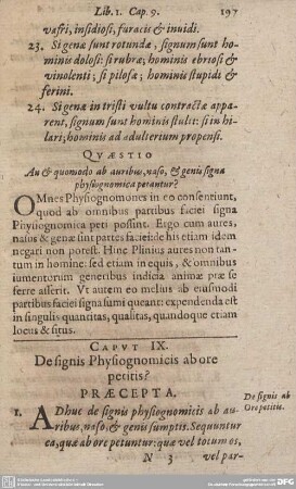 CAPUT IX. De signis Physiognomicis ab ore petitis?
