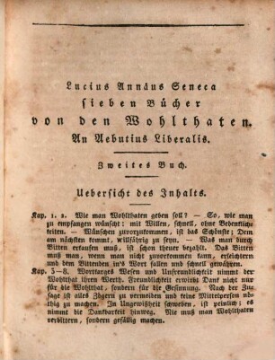 Lucius Annäus Seneca des Philosophen Werke. 6, Abhandlungen ; 6. Bd.