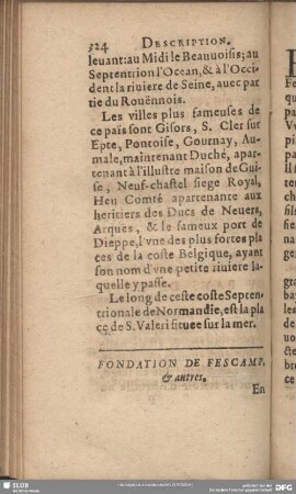 Fondation De Fescamp, & autres
