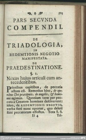 Pars Secunda Compendii