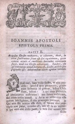 Ioannis Apostoli Epistola Prima.