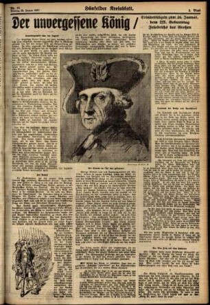 Zweite Ausgabe vom Montag, den 25. Januar 1937.