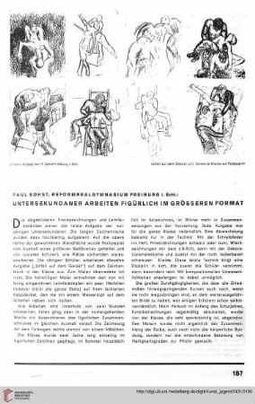N.F. 11.1931: Untersekundaner Arbeiten figürlich im grösseren Format