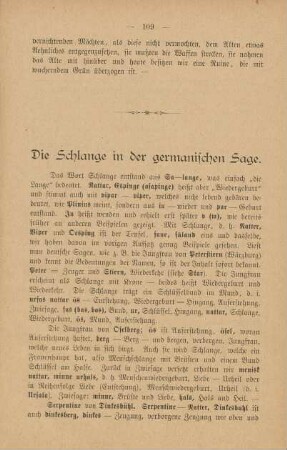 Die Schlange in der germanischen Sage