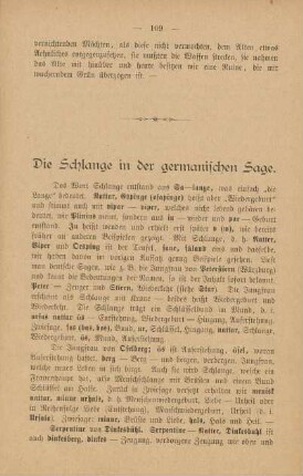 Die Schlange in der germanischen Sage
